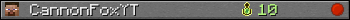 CannonFoxYT userbar 350x20