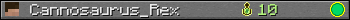 Cannosaurus_Rex userbar 350x20