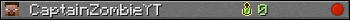 CaptainZombieYT userbar 350x20