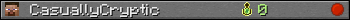 CasuallyCryptic userbar 350x20