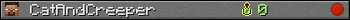 CatAndCreeper userbar 350x20