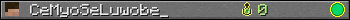 CeMyoSeLuwobe_ userbar 350x20