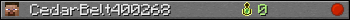 CedarBelt400268 userbar 350x20