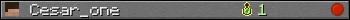 Cesar_one userbar 350x20