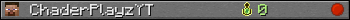 ChaderPlayzYT userbar 350x20