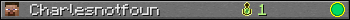 Charlesnotfoun userbar 350x20