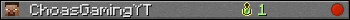 ChoasGamingYT userbar 350x20