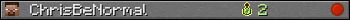 ChrisBeNormal userbar 350x20