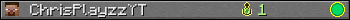 ChrisPlayzzYT userbar 350x20