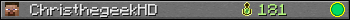 ChristhegeekHD userbar 350x20