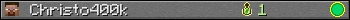 Christo400k userbar 350x20