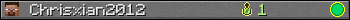 Chrisxian2012 userbar 350x20