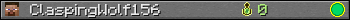 ClaspingWolf156 userbar 350x20