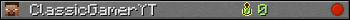 ClassicGamerYT userbar 350x20