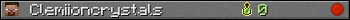 Clemiioncrystals userbar 350x20