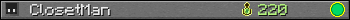 ClosetMan userbar 350x20