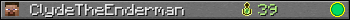 ClydeTheEnderman userbar 350x20