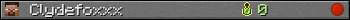 Clydefoxxx userbar 350x20