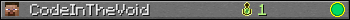 Benutzerleisten 350x20 für CodeInTheVoid