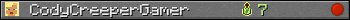 CodyCreeperGamer userbar 350x20