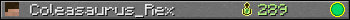 Coleasaurus_Rex userbar 350x20