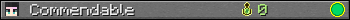 Commendable userbar 350x20