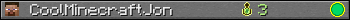 CoolMinecraftJon userbar 350x20