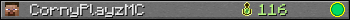 CornyPlayzMC userbar 350x20