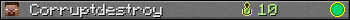 Corruptdestroy userbar 350x20