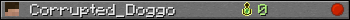 Corrupted_Doggo userbar 350x20