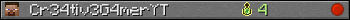 Cr34tiv3G4merYT userbar 350x20