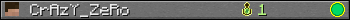 CrAzY_ZeRo userbar 350x20