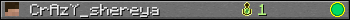 CrAzY_shereya userbar 350x20