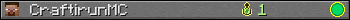 CraftirunMC userbar 350x20