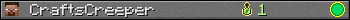 CraftsCreeper userbar 350x20