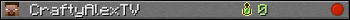 CraftyAlexTV userbar 350x20