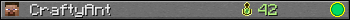 CraftyAnt userbar 350x20