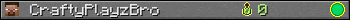 CraftyPlayzBro userbar 350x20