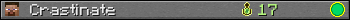 Crastinate userbar 350x20