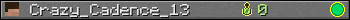 Crazy_Cadence_13 userbar 350x20