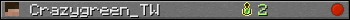 Crazygreen_TW userbar 350x20