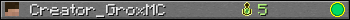 Creator_GroxMC userbar 350x20