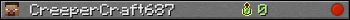 CreeperCraft687 userbar 350x20