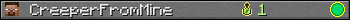 CreeperFromMine userbar 350x20