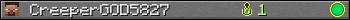 CreeperGOD5827 userbar 350x20