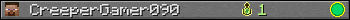 CreeperGamer090 userbar 350x20