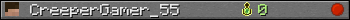 CreeperGamer_55 userbar 350x20