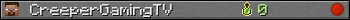 CreeperGamingTV userbar 350x20