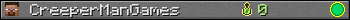 CreeperManGames userbar 350x20