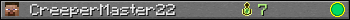 CreeperMaster22 userbar 350x20